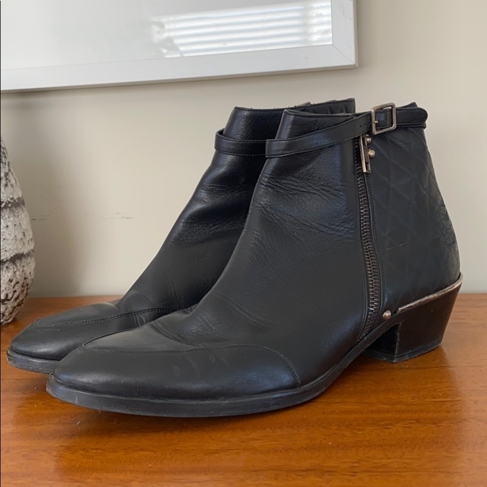 Chloe black ankle boots